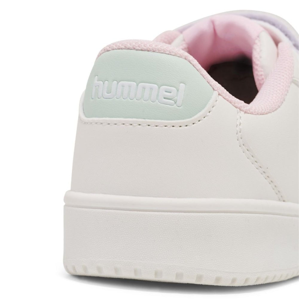 Hummel - Sneaker Derby Court Jr White/ Pink - Guttelus.no
