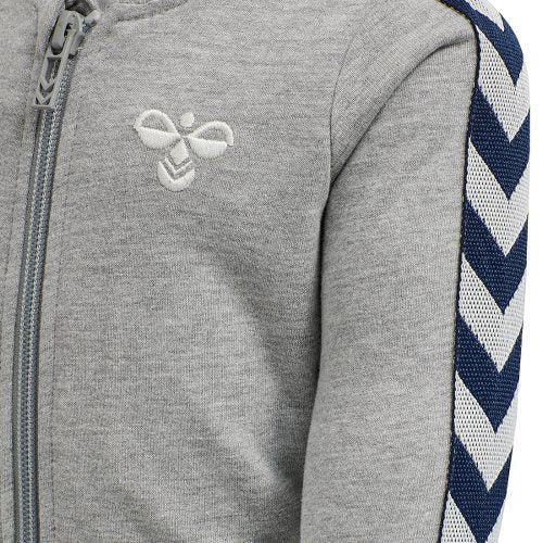 Hummel - Tracksuit Bille Grey Melange - Guttelus.no
