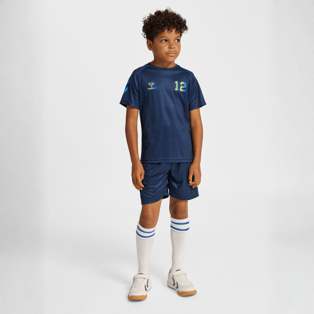 Hummel - Treningssett 2-delt Dress Blues/ Limeade - Guttelus.no