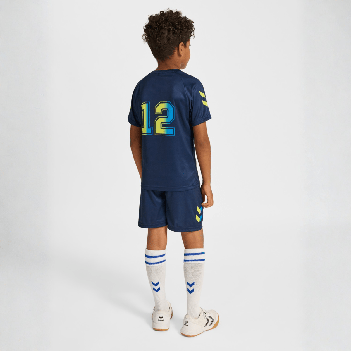 Hummel - Treningssett 2-delt Dress Blues/ Limeade - Guttelus.no