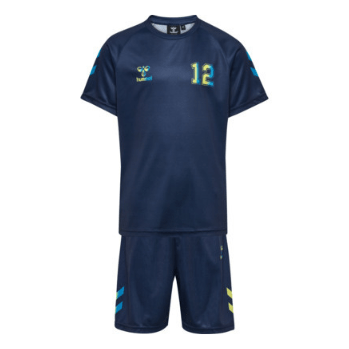 Hummel - Treningssett 2-delt Dress Blues/ Limeade - Guttelus.no