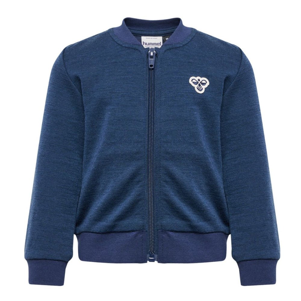 Hummel - Ulljakke Zip Ull og Bomull Dress Blues - Guttelus.no