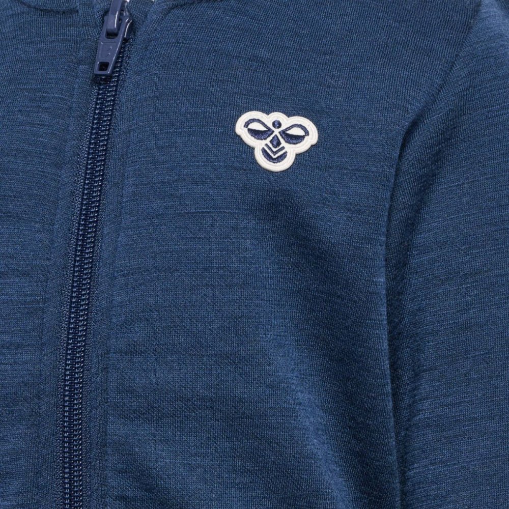 Hummel - Ulljakke Zip Ull og Bomull Dress Blues - Guttelus.no