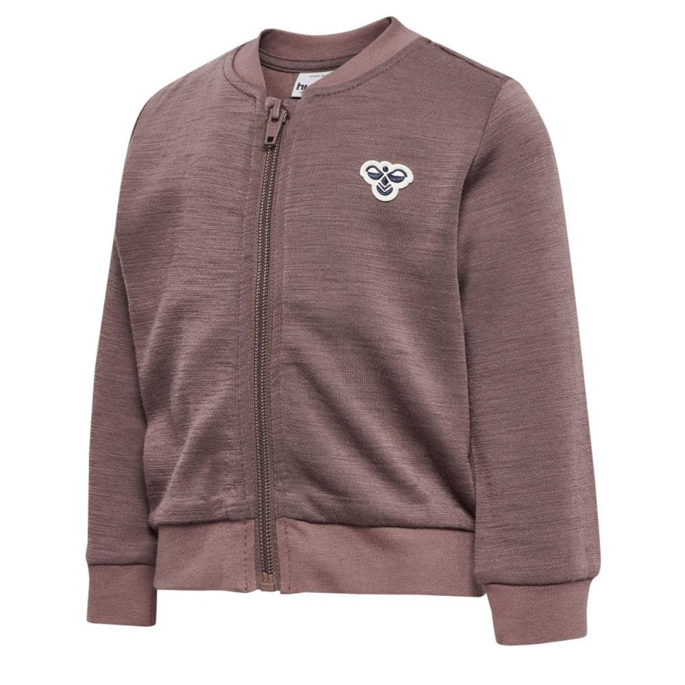 Hummel - Ulljakke Zip Ull og Bomull Twilight Mauve - Guttelus.no