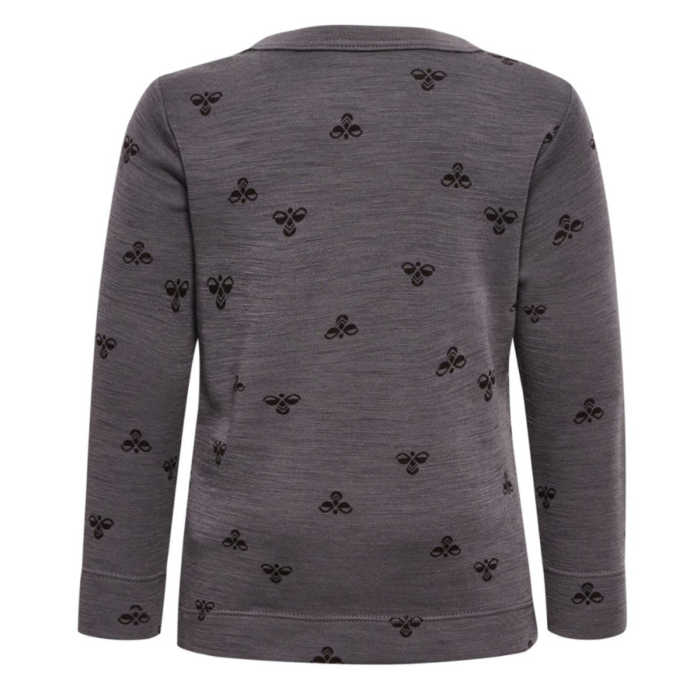 Hummel - Ulltrøye Ull og Bambus Charcoal Gray - Guttelus.no