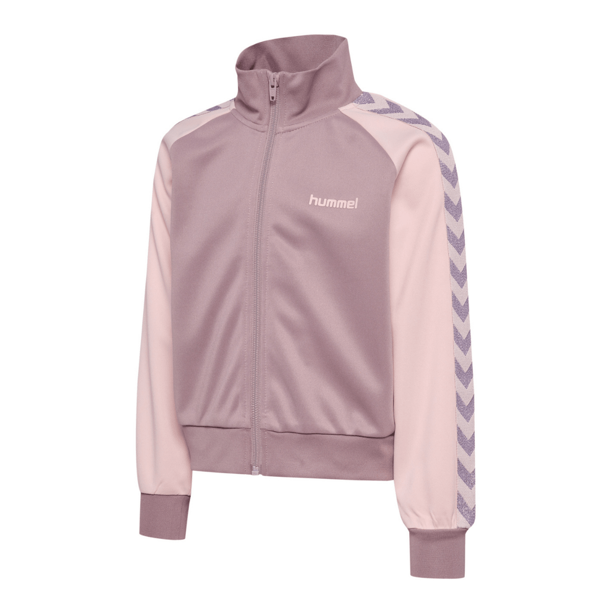 Hummel - Zip-jakke Poly Tape Sea Fog - Guttelus.no