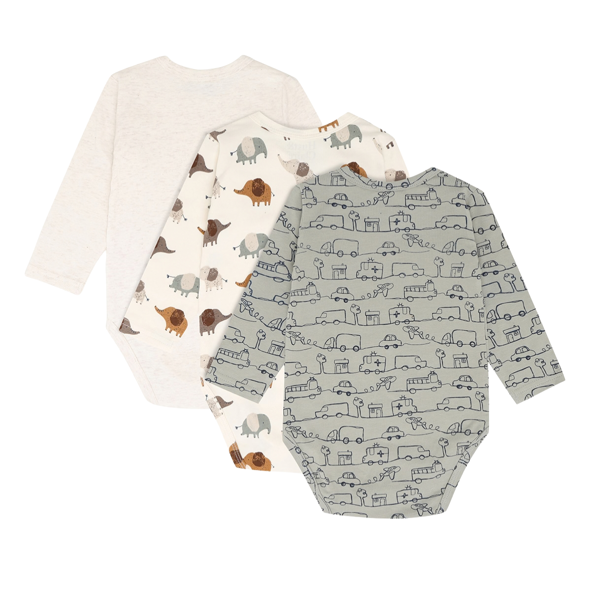 Hust and Claire - Body 3-pk Bertram Elephant Wheat Melange