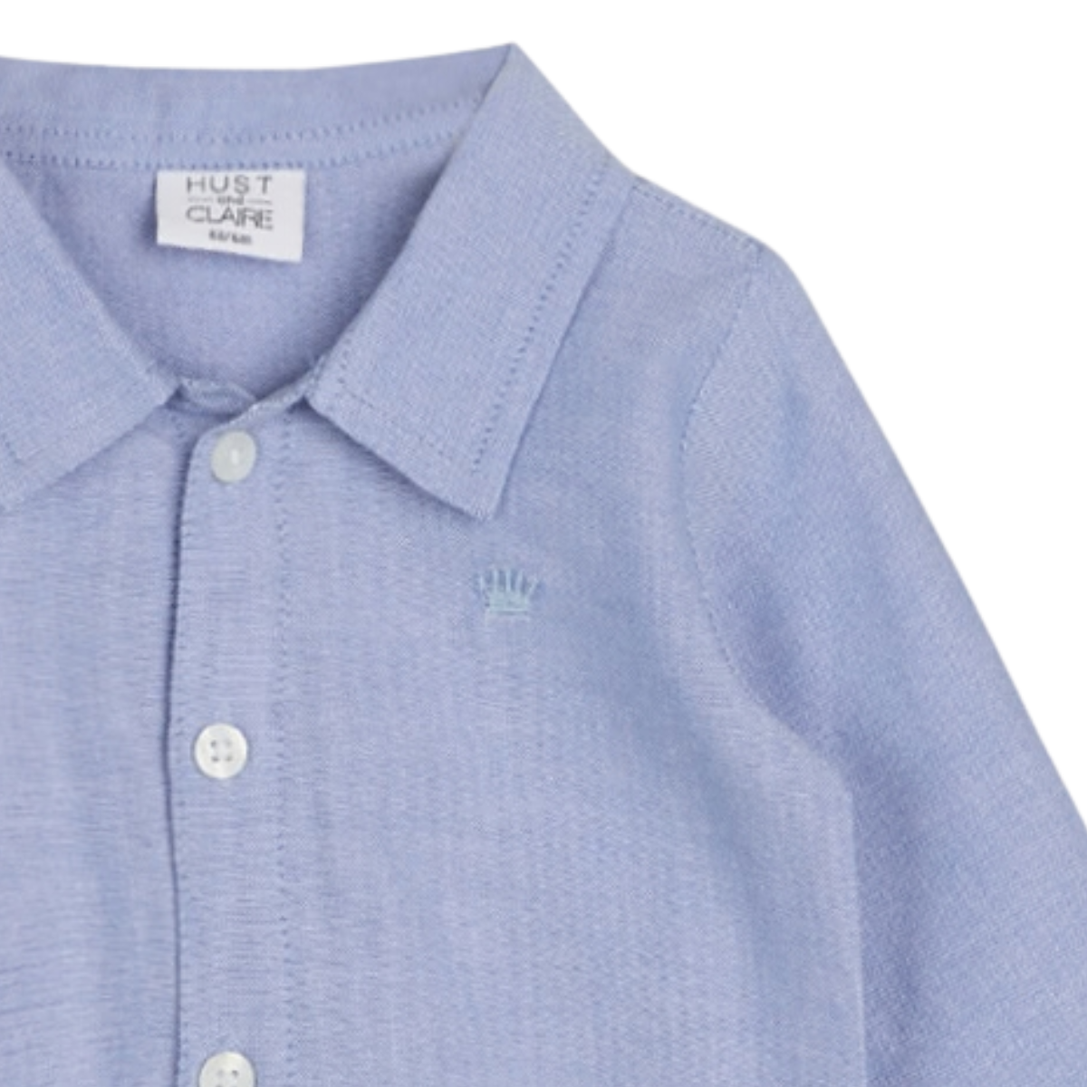 Hust and Claire - Skjortebody Birger Solid Light Blue
