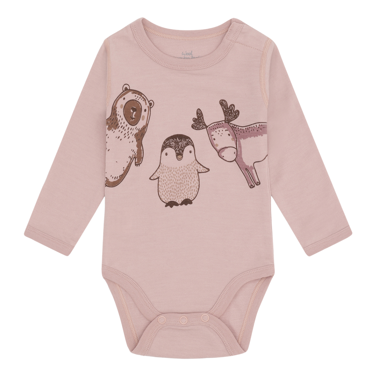 Hust and Claire - Body Ull og Bambus Baloo Animals Adobe Rose