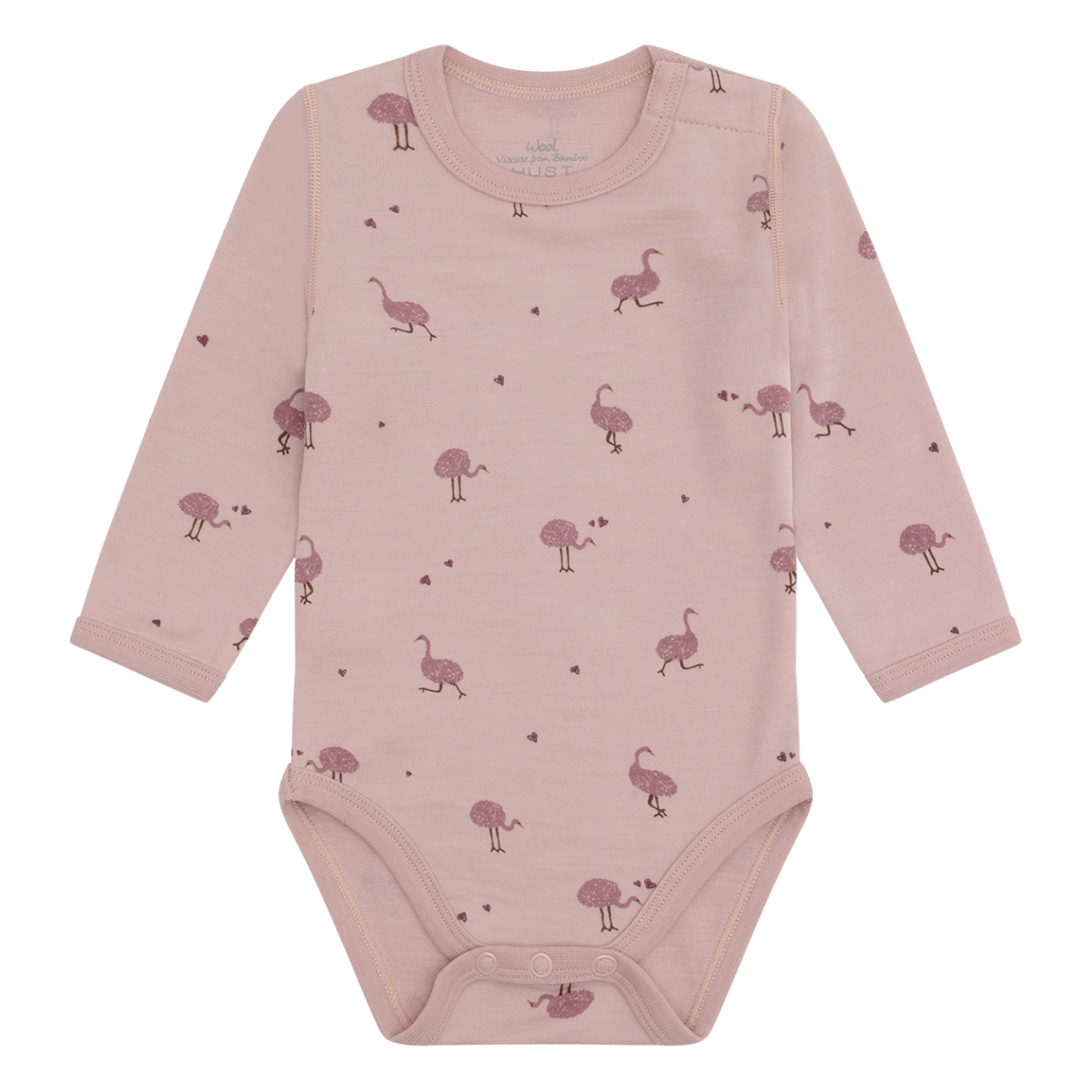 Hust and Claire - Body Ull og Bambus Baloo Ostrich Adobe Rose