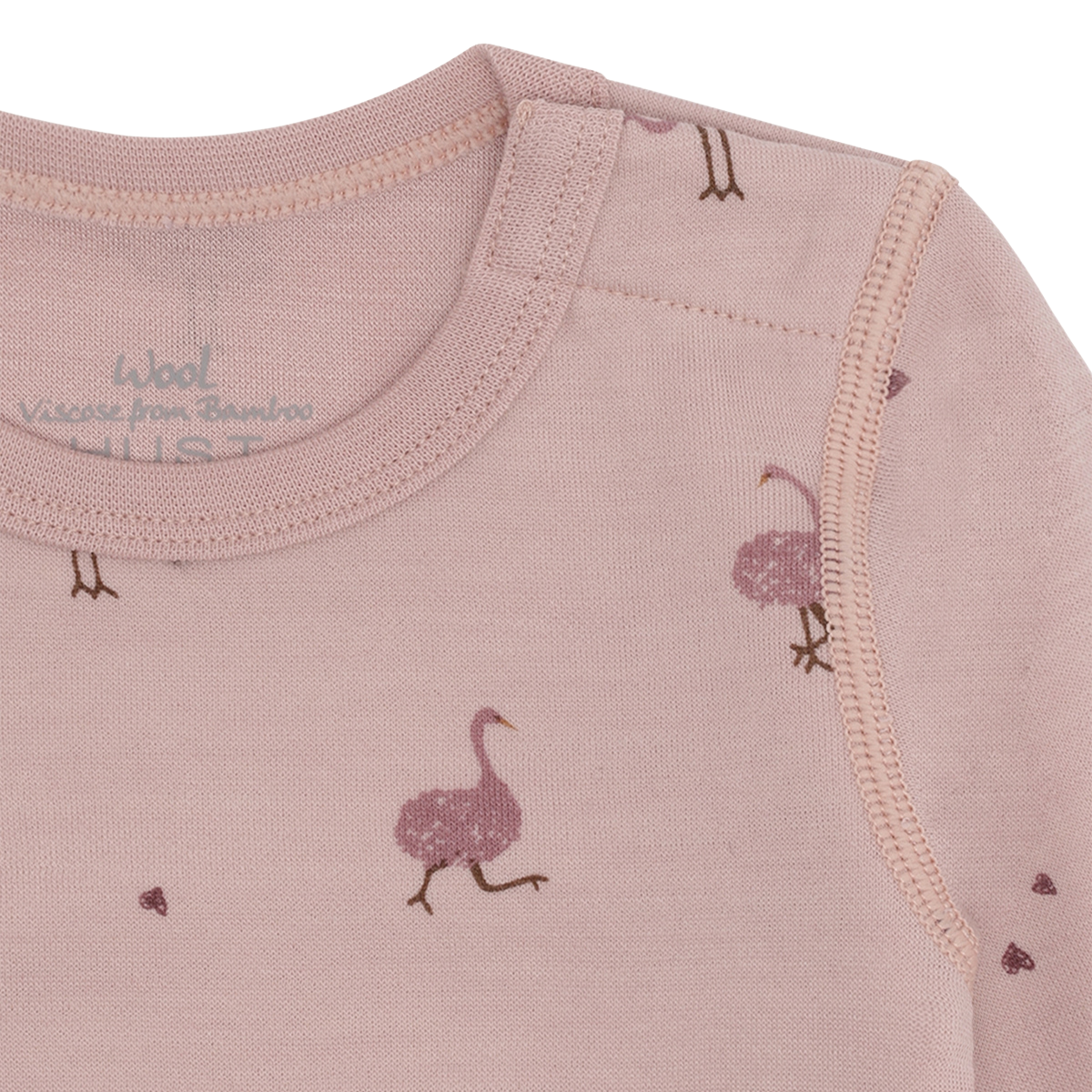 Hust and Claire - Body Ull og Bambus Baloo Ostrich Adobe Rose