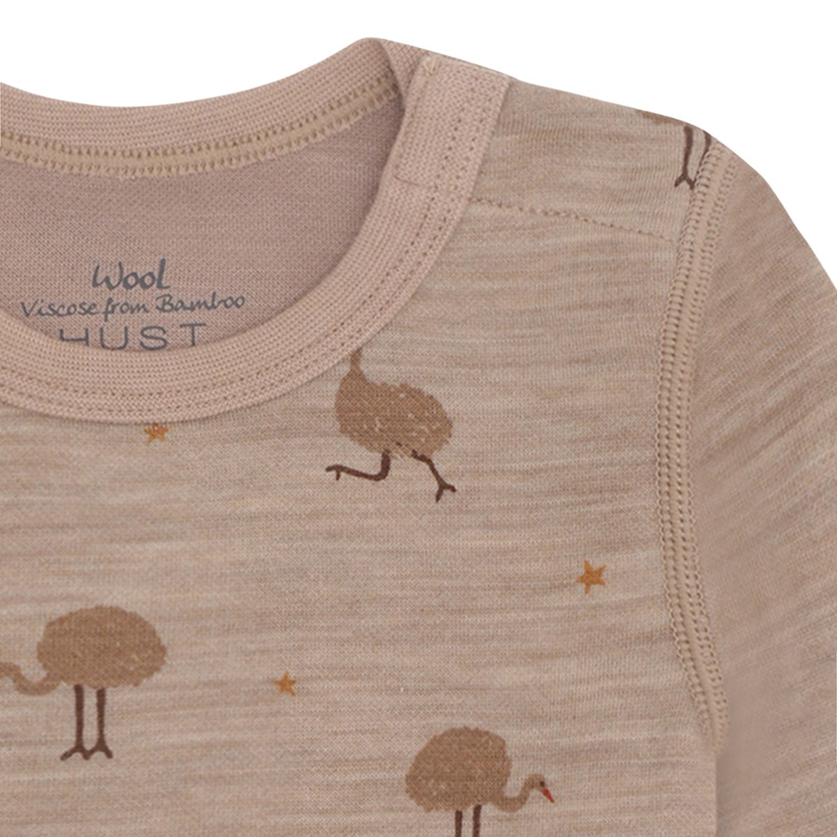 Hust and Claire - Body Ull og Bambus Baloo Ostrich Biscuit