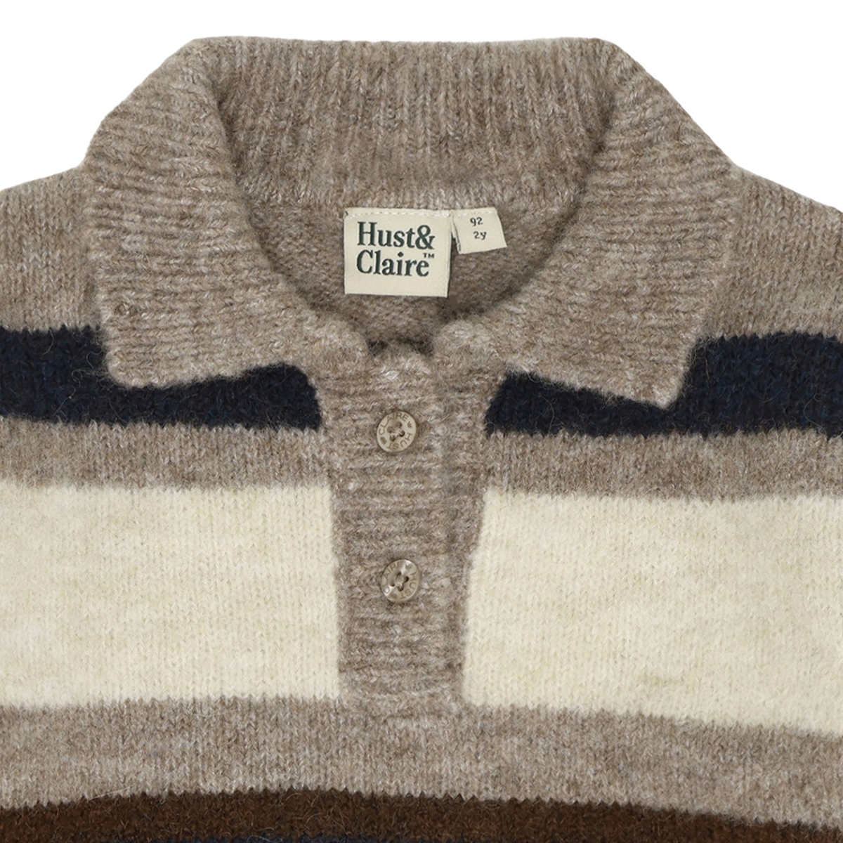 Hust and Claire - Genser Polo Pelle Kangaroo Melange