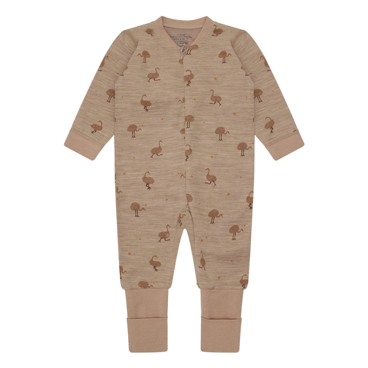 Hust and Claire - Heldress Ull og Bambus Manu Ostrich Biscuit