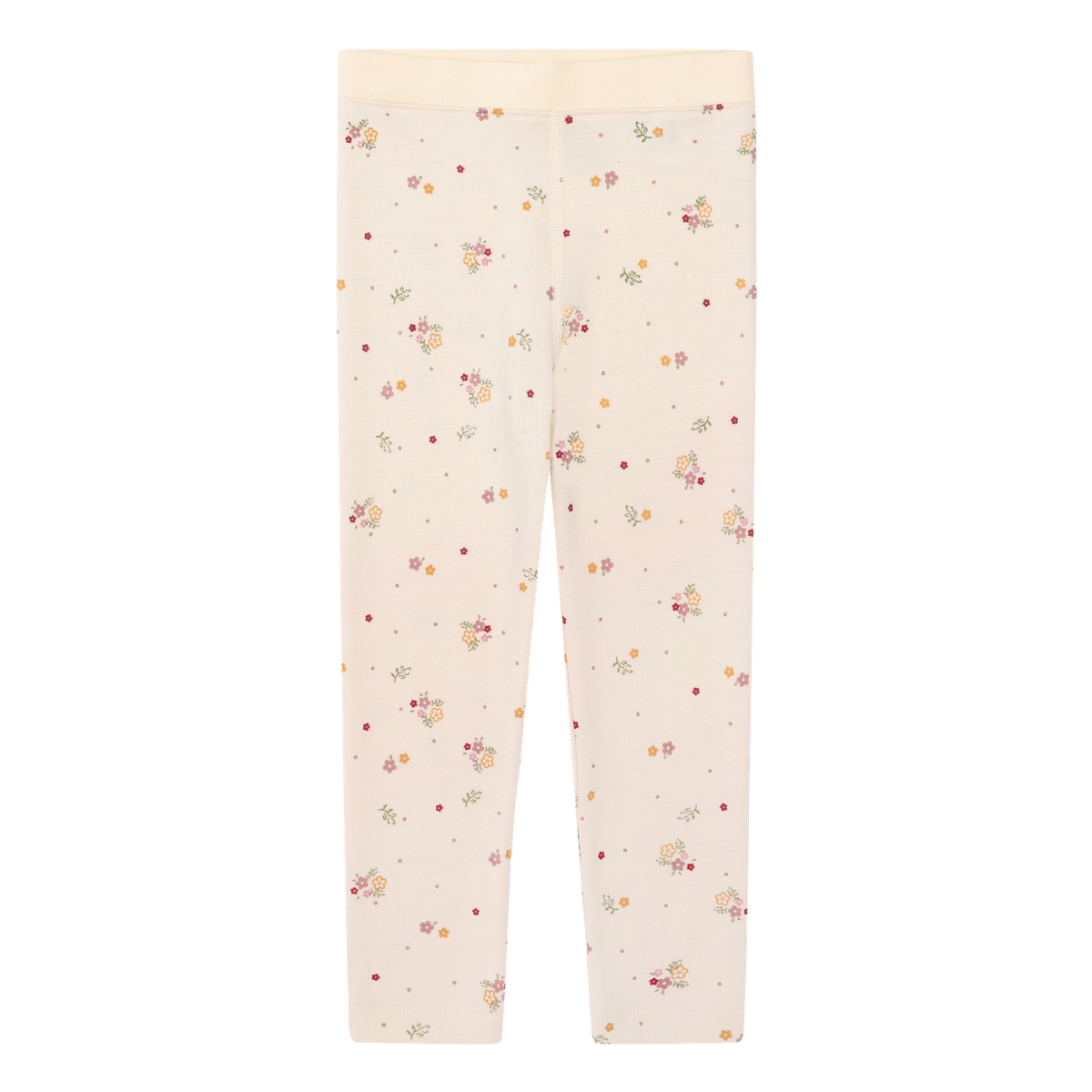 Hust and Claire - Leggings i Ull Liro Flora Off White