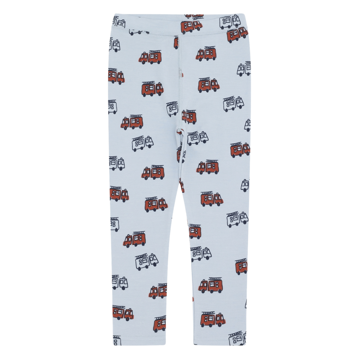 Hust and Claire - Leggings Ull og Bambus Laki Firetruck Baby Blue