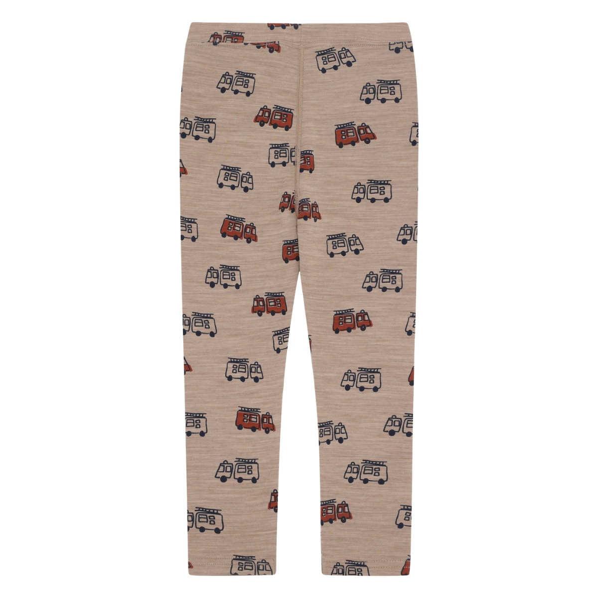 Hust and Claire - Leggings Ull og Bambus Laki Firetruck Biscuit