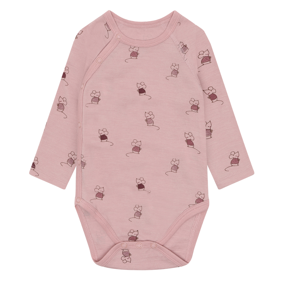 Hust and Claire - Omslagsbody i Ull Bo Wrap Mouse Adobe Rose