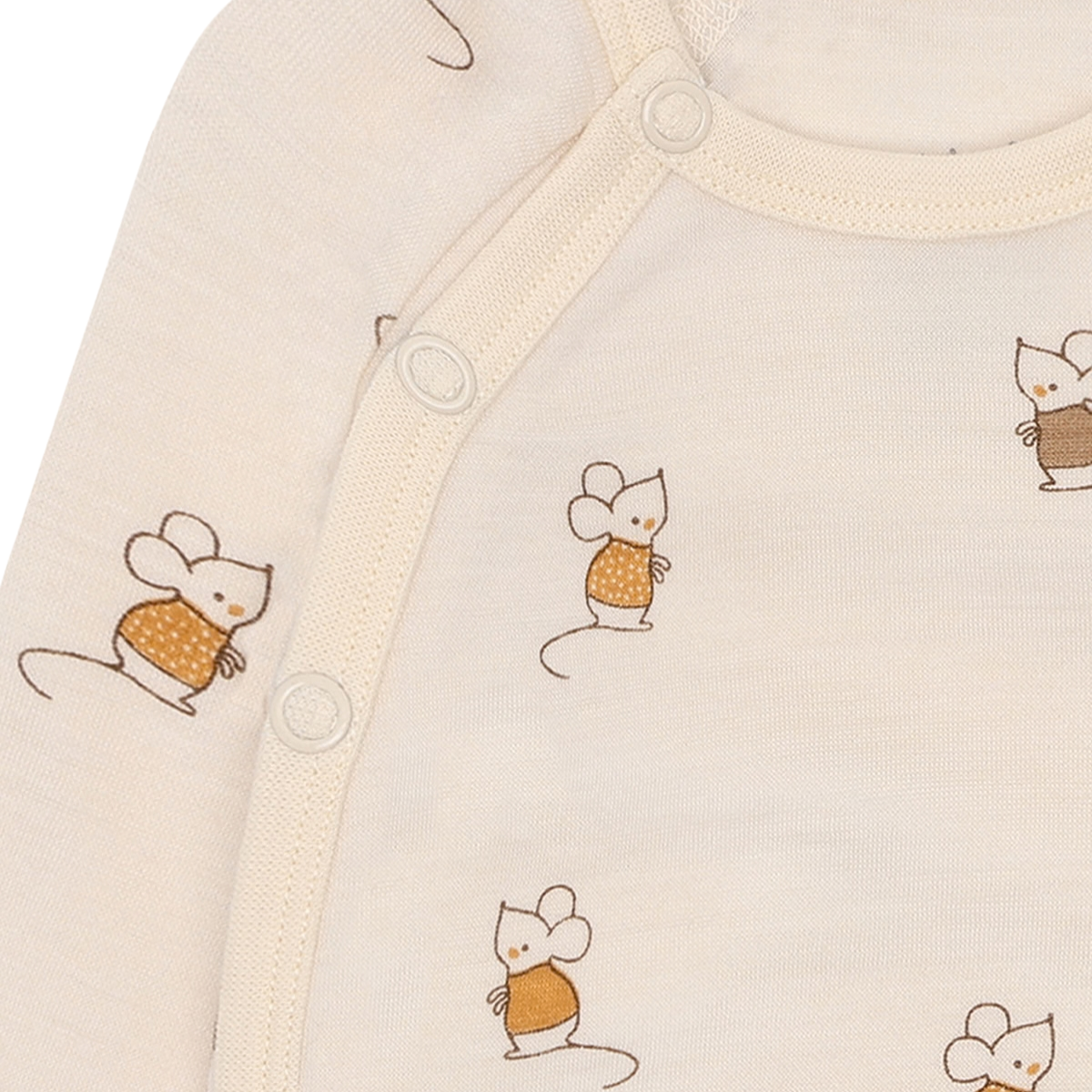 Hust and Claire - Ullbody Bo Wrap Mouse Off White