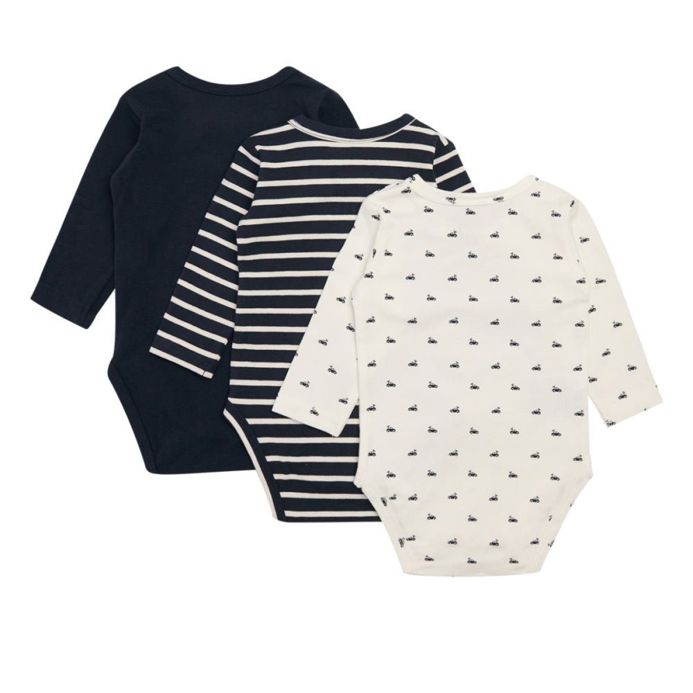 Hust and Claire - Body 3 pk Bertram Navy - Guttelus.no