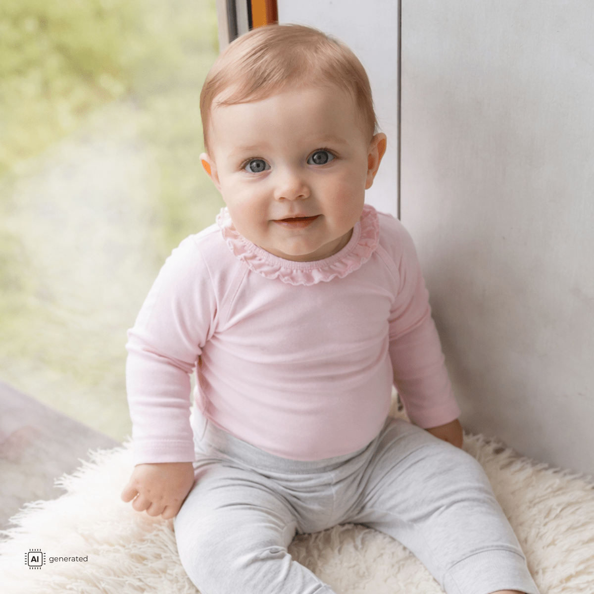 Hust and Claire - Body Bambus Buller Flounce Chalk Pink - Guttelus.no