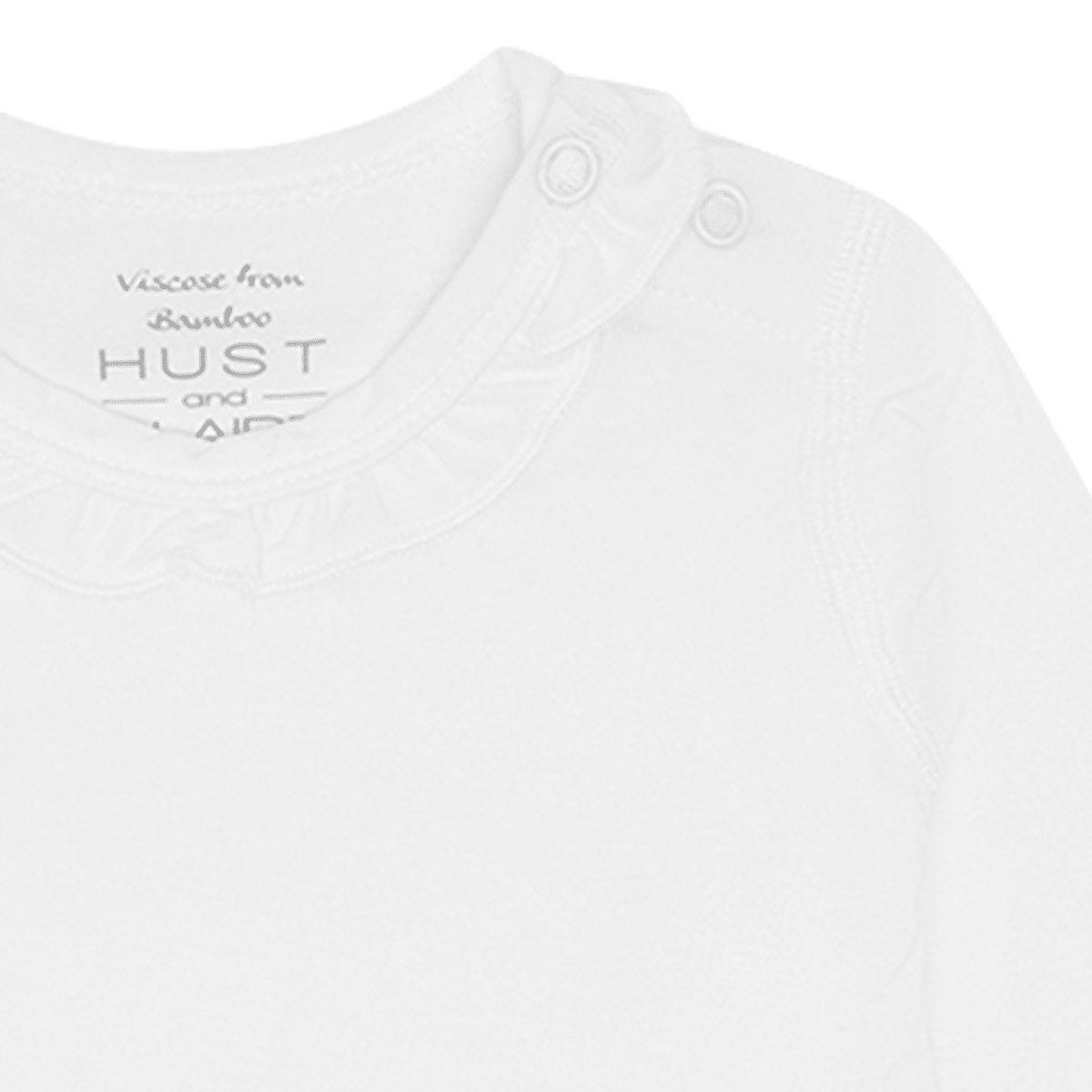Hust And Claire - Body i Bambus Volangkrage Ivory - Guttelus