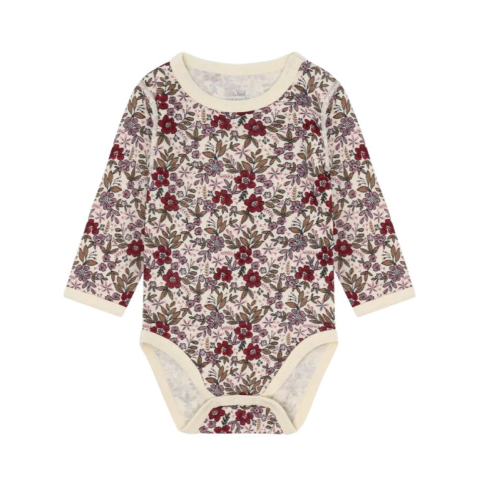 Hust And Claire - Body Ull/ Bambus Baloo Flor Off White - Guttelus