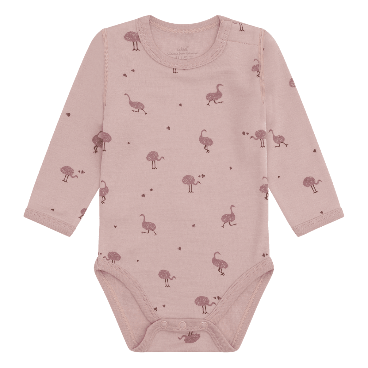 Hust and Claire - Body Ull og Bambus Baloo Ostrich Adobe Rose - Guttelus.no