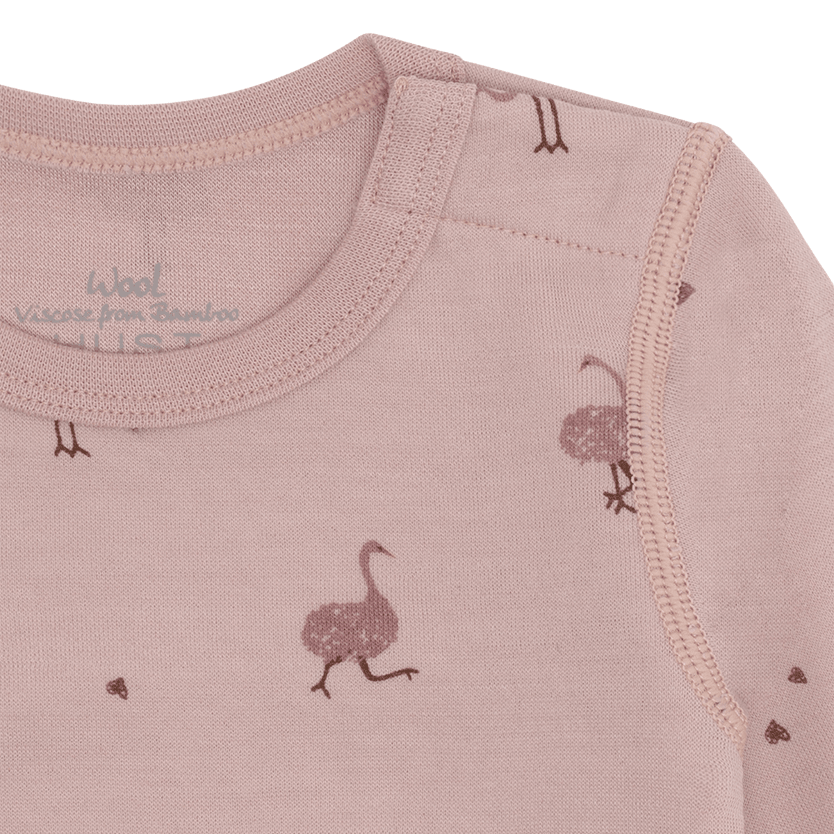 Hust and Claire - Body Ull og Bambus Baloo Ostrich Adobe Rose - Guttelus.no