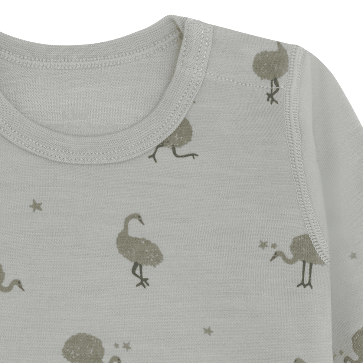 Hust and Claire - Body Ull og Bambus Baloo Ostrich Forest Fog - Guttelus.no