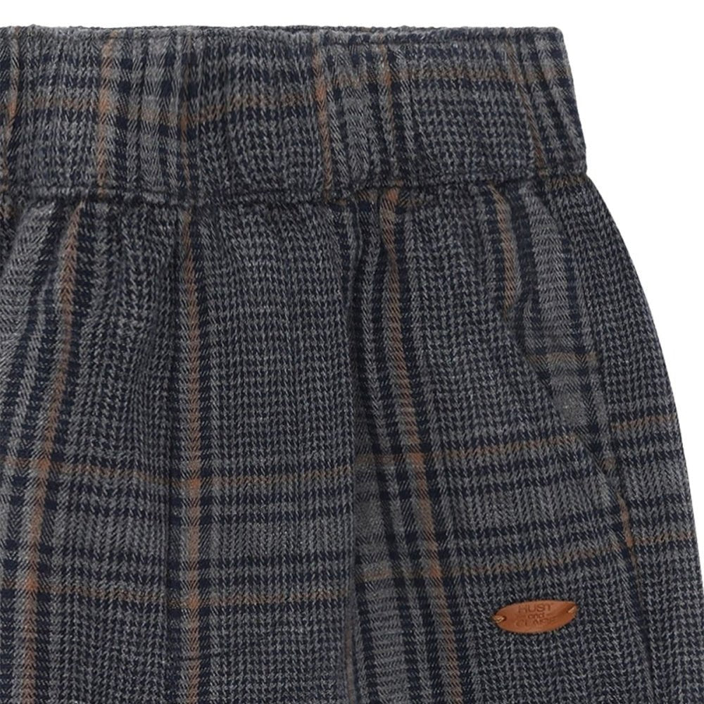 Hust and Claire - Bukse Baby Tue Check Grey Blend - Guttelus