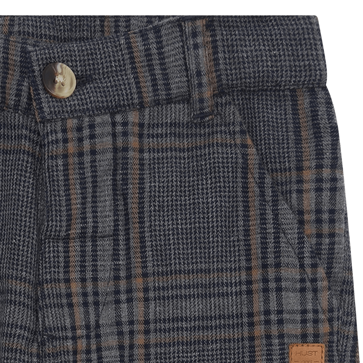 Hust and Claire - Bukse Tage Check Grey Blend - Guttelus