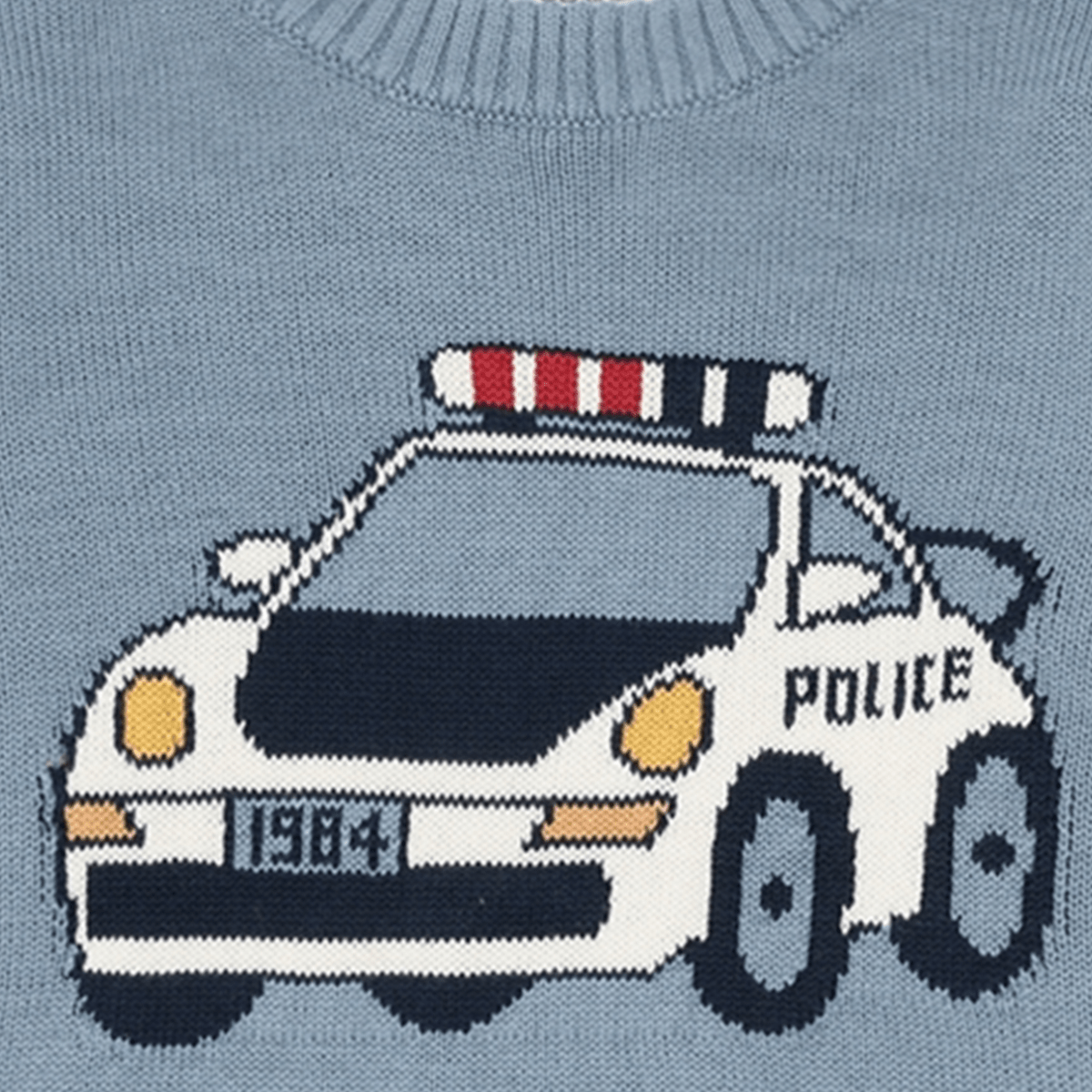 Hust and Claire - Genser Knit Pelle Policecar Light Blue - Guttelus