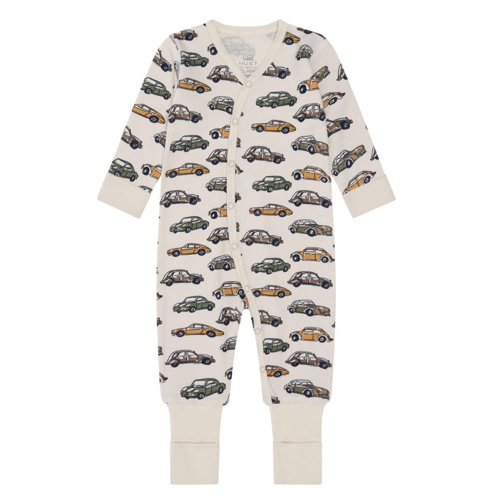 Hust And Claire - Heldress i Ull Mobi Cars French Oak - Guttelus