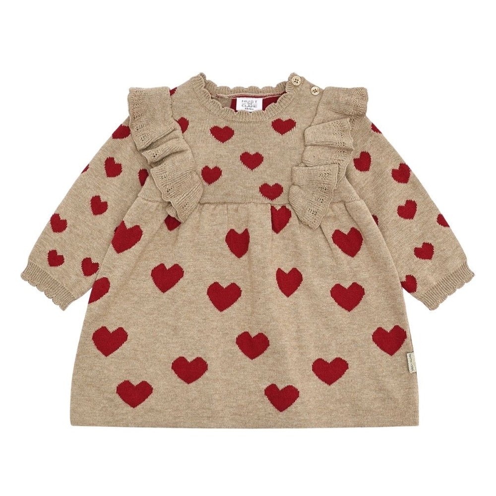 Hust and Claire - Julekjole Baby Kristel Heart Biscuit - Guttelus