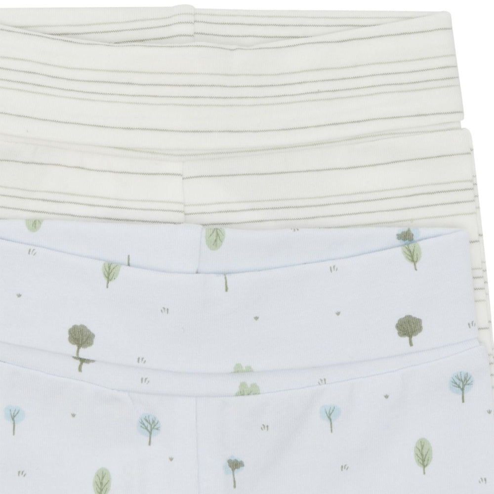 Hust and Claire - Leggings Baby 2pk Luca Green Sage - Guttelus