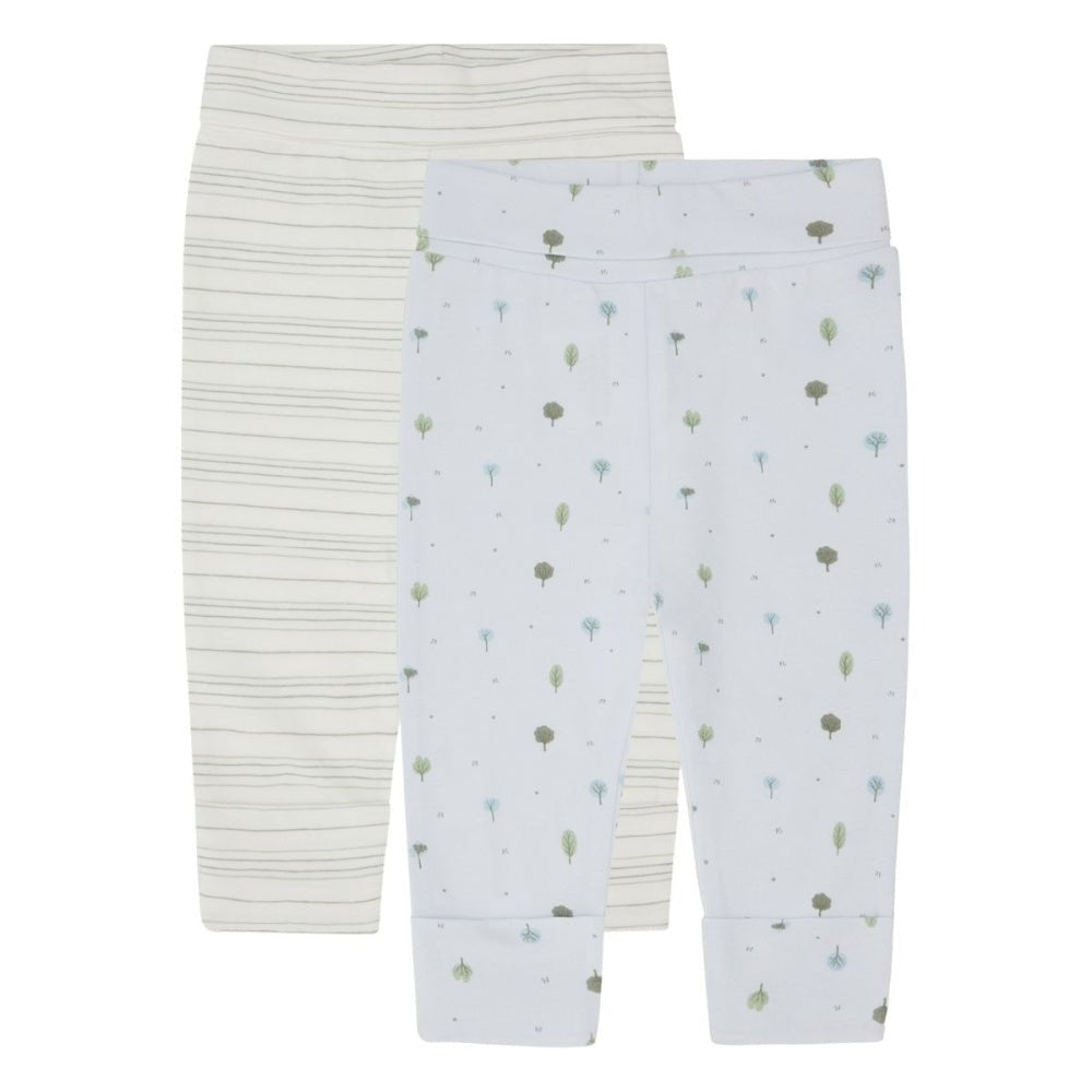 Hust and Claire - Leggings Baby 2pk Luca Green Sage - Guttelus