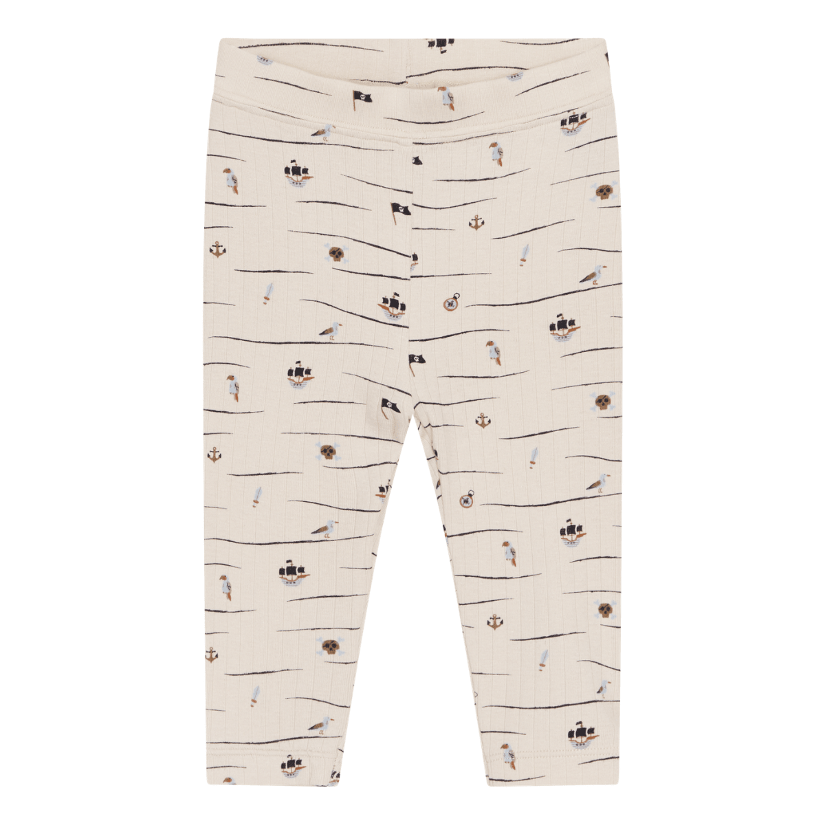 Hust and Claire - Leggings Bambus Ludo Pirat French Oak - Guttelus.no