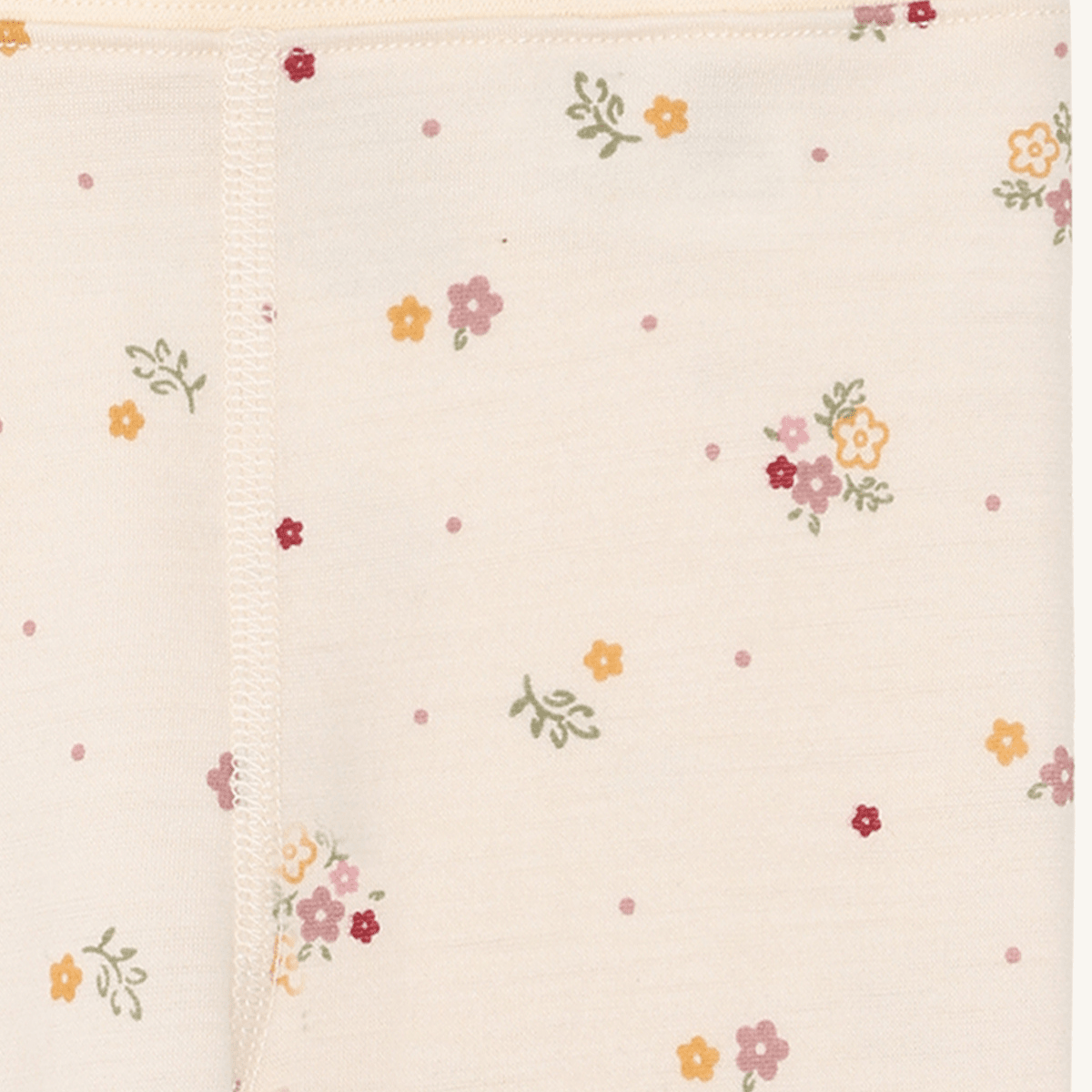 Hust and Claire - Leggings i Ull Liro Flora Off White - Guttelus.no