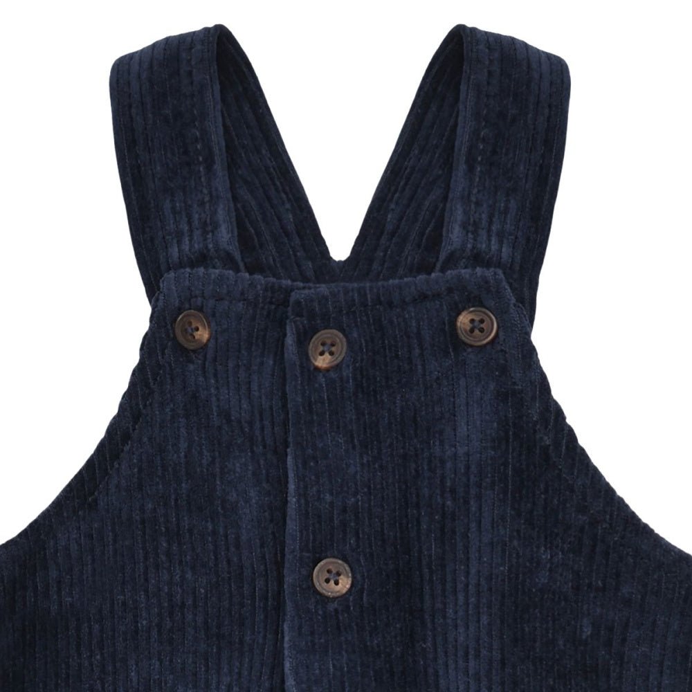 Hust and Claire - Selebukse Mads Ribbed Velour More Navy - Guttelus