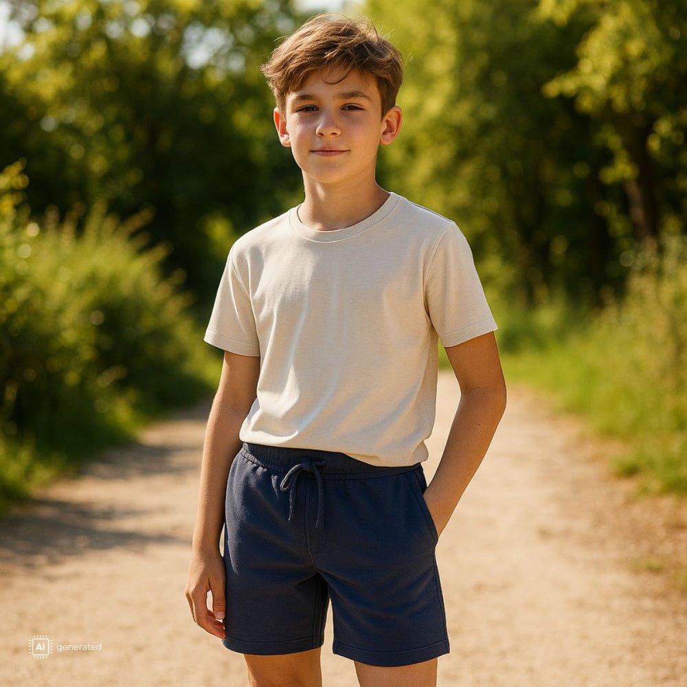 Hust And Claire - Shorts i Bambus Huggi Ombre Blue - Guttelus