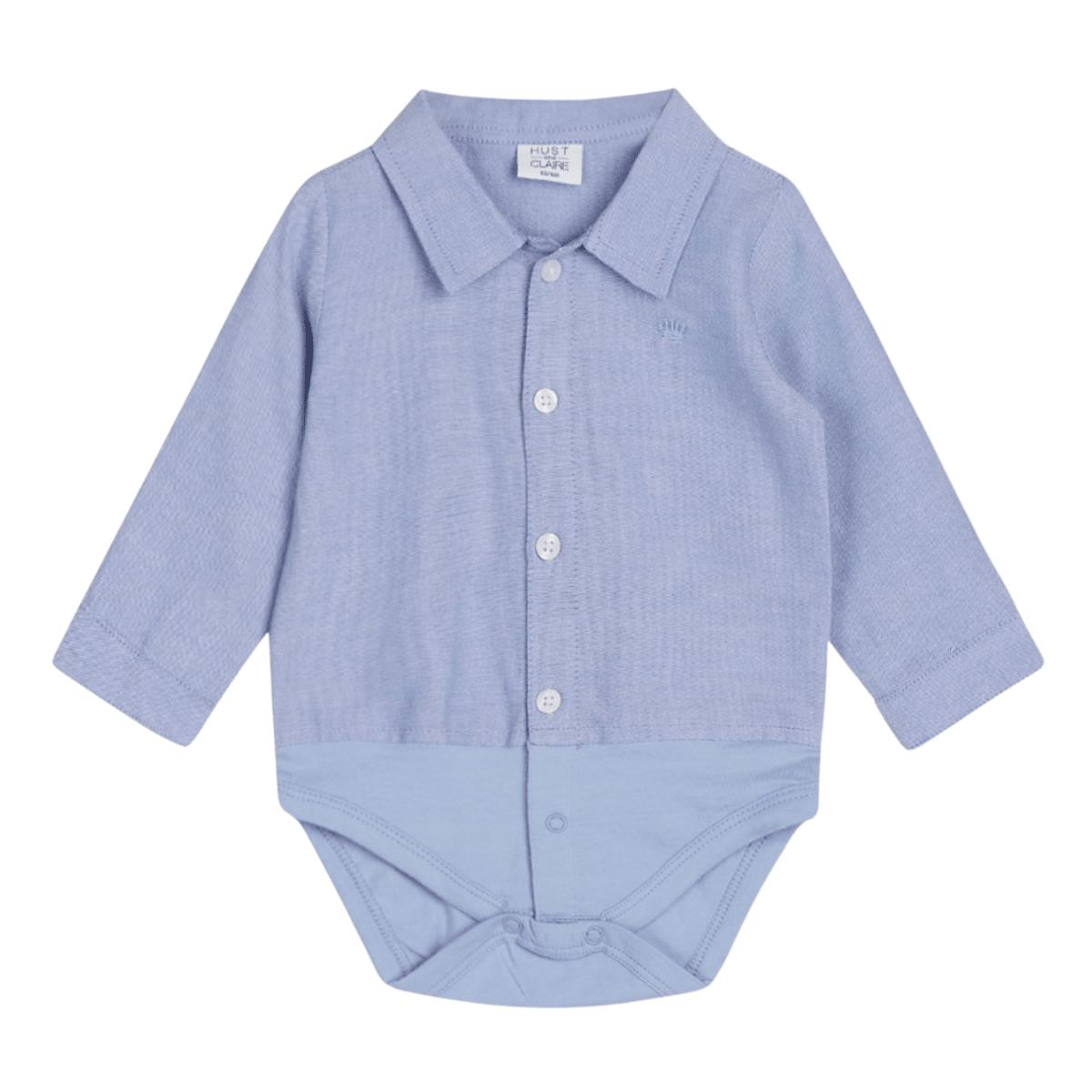 Hust and Claire - Skjortebody Birger Solid Light Blue - Guttelus