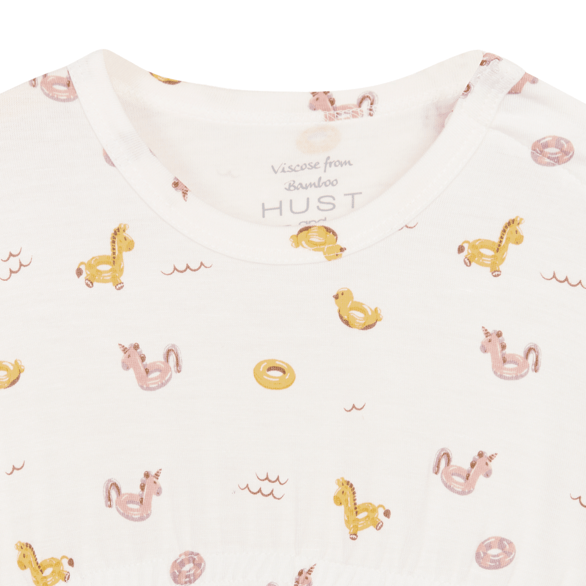 Hust and Claire - Sommerdrakt Bambus Milu Swim Ivory - Guttelus.no