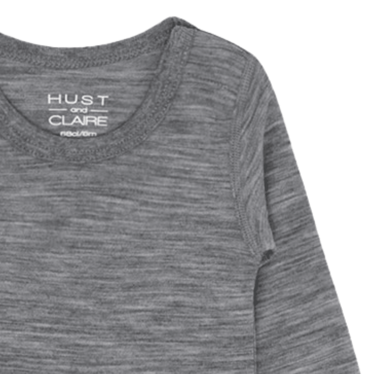 Hust and Claire - Ullbody Bo Solid Wool Grey - Guttelus