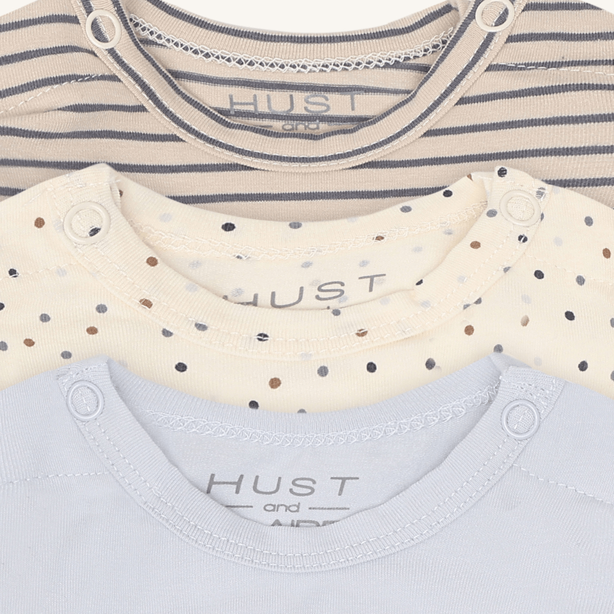 Hust & Claire - Body 3-pk Base A Bit Blue - Guttelus.no