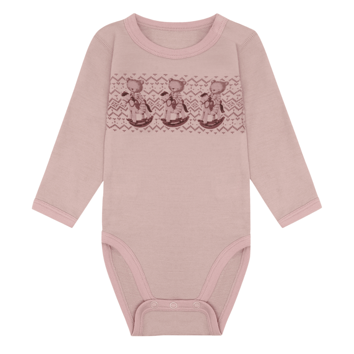 Hust & Claire - Body i Ull/Bambus Teddy Dusty Rose - Guttelus.no
