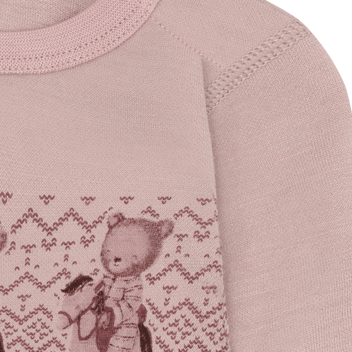 Hust & Claire - Body i Ull/Bambus Teddy Dusty Rose - Guttelus.no