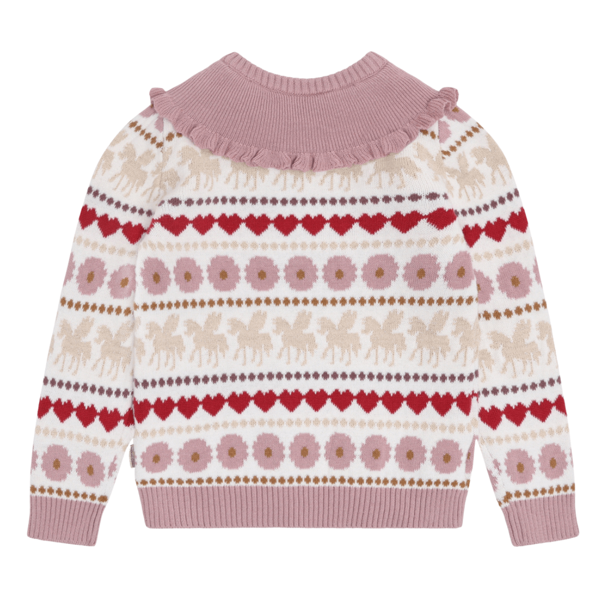 Hust & Claire - Genser Pippa Unicorn Ivory - Guttelus.no