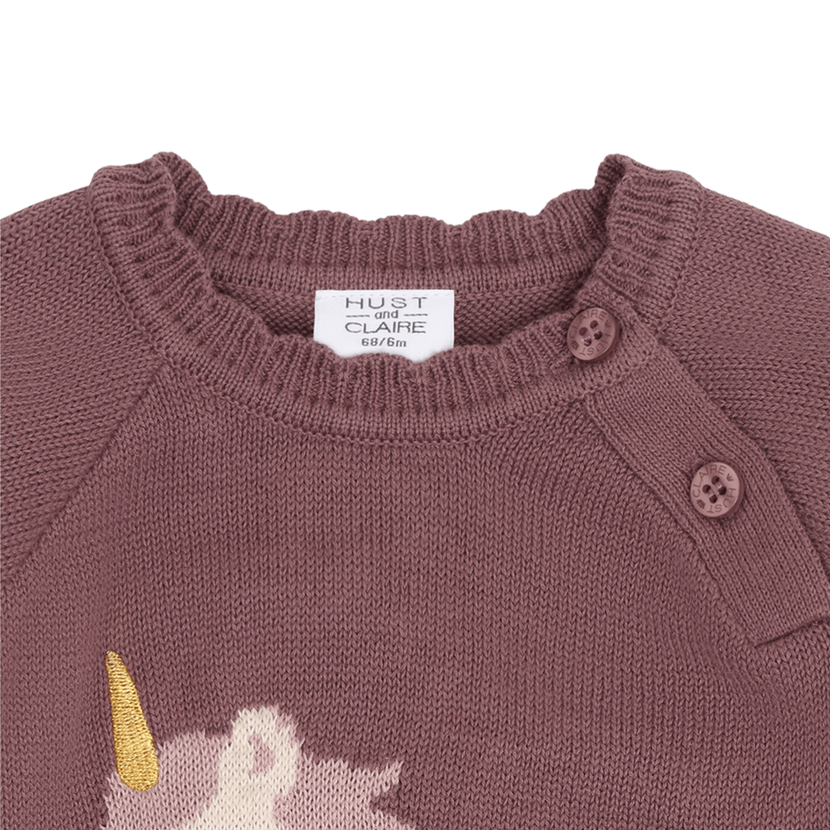 Hust & Claire - Genser Pusle Magic Plum - Guttelus.no