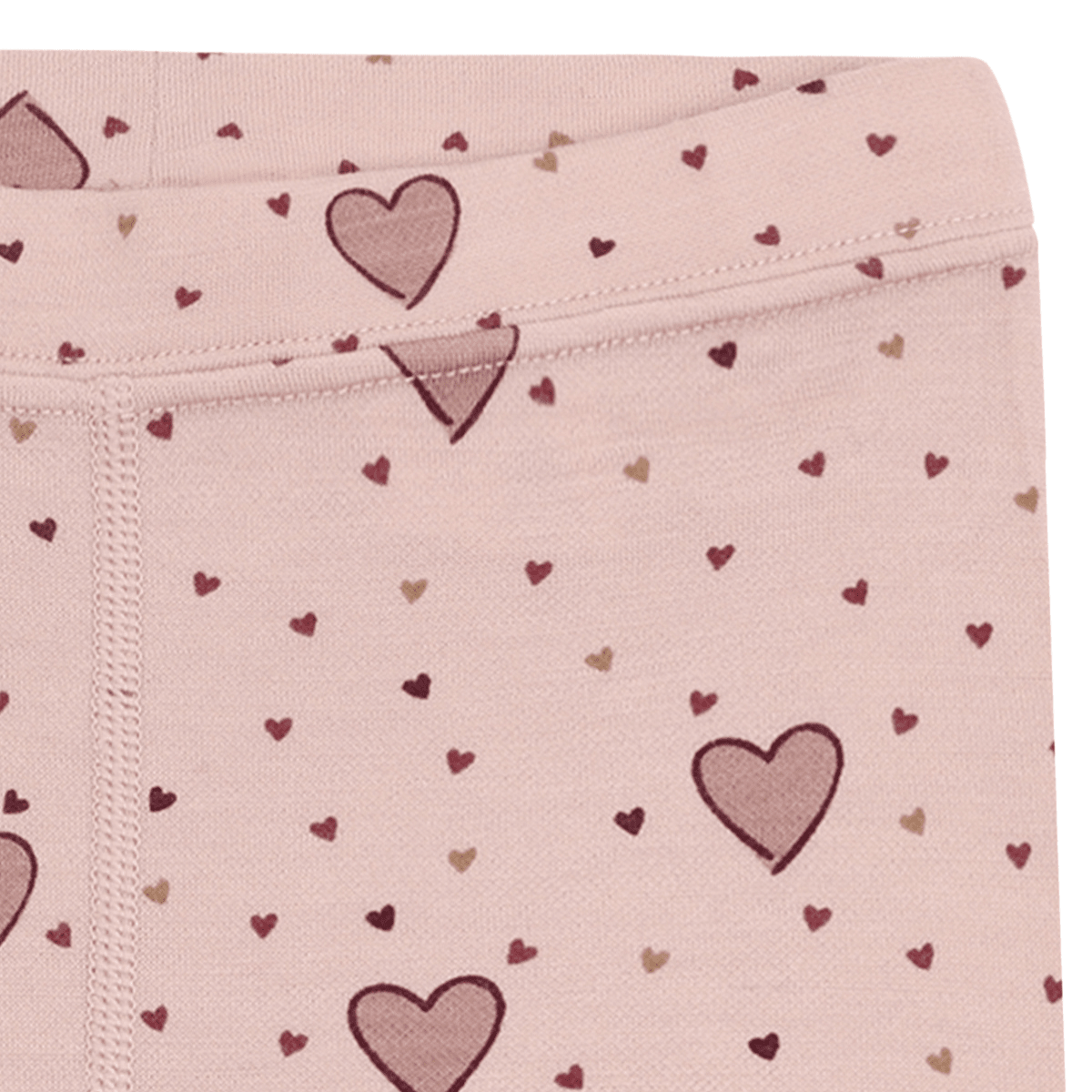 Hust & Claire - Longs i Ull/Bambus Hearts Dusty Rose - Guttelus